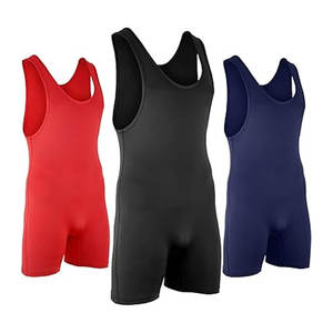 Combinaison de lutte pour hommes, uniforme de compression une pièce pour hommes et jeunes, lutte, musculation - Product Image 1