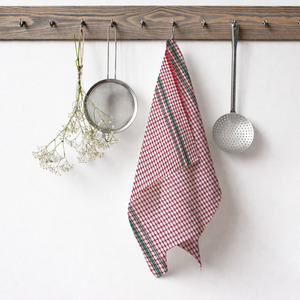 Ensemble de torchons de cuisine à carreaux 100 % coton, design élégant, fabriqués en Inde, écologiques et doux, à prix avantageux - Product Image 3