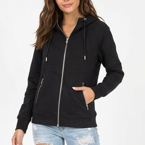 Women Zip Up <b>Hoodie</b> <b>Sherpa</b> Lined Wholesale Clothing Factory Private Label Custom Orders Premium Style - Product Image 4