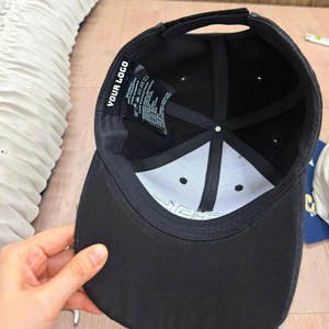 Classic Cotton Baseball Cap Custom Logo Embroidery 5 Panel Adjustable Fit Men <b>Women</b> Sports <b>Hat</b> Breathable Streetwear <b>Summer</b> Cap - Product Image 4