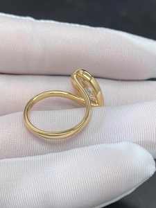 Anillo de Boda de Lujo 2026, Elegante, con Diamante Moissanite GIA, Chapado en Oro, Plata de Ley S925, Chapado en Oro de 18K - Product Image 5