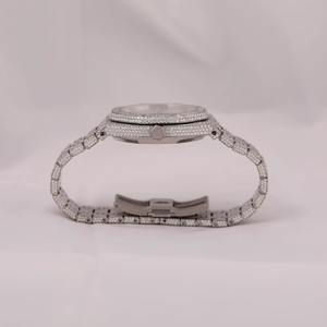 Montre de luxe Hip Hop Moissanite Iced Out, mouvement mécanique VVS, testée au diamant, pour homme - Product Image 3