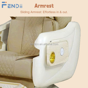 Chaise de pédicure professionnelle pour salon de beauté avec système de massage et élégante cuvette en verre pour les pieds - Product Image 5