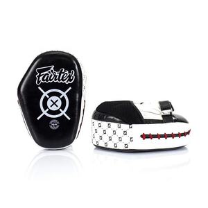 สินค้ามาใหม่ ถุงมือซ้อมมวยหนังวัวแท้สีดำขาว Fairtex รุ่น Duralbr สำหรับฝึกซ้อม ยิงเป้า รุ่น CP-FM-15 - Product Image 2