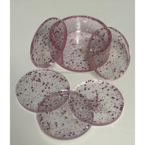 Posavasos de fusión de dos tonos de resina Premium, artículos artísticos hechos a mano, decoración de mesa moderna elegante y elegante, productos de resina duraderos - Product Image 5