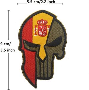 Flag Skull <b>Patches</b>, Embroidered <b>Morale</b> England Punisher <b>Patch</b> Hook and Loop - Product Image 6