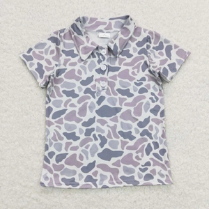 Polo pour enfants tendance, élégant et confortable, en tissu de coton respirant, idéal pour l'école et les tenues décontractées - Product Image 5