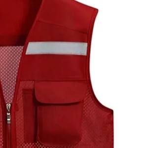 Chaleco de Seguridad Casual de Alta Visibilidad ANSI Clase 2 para Hombre con Logotipo Personalizado, Transpirable y Cómodo, de Poliéster y Algodón, Gran Venta - Product Image 4