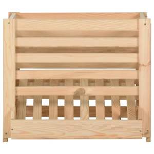 Boîte à pommes de terre empilable en pin massif, en bois naturel, pour le stockage et le rangement des aliments - Product Image 3