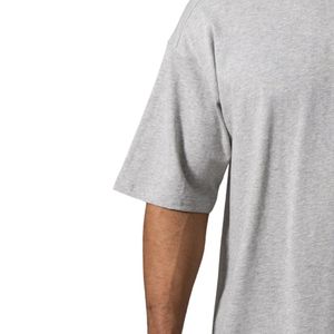Camiseta Gráfica Oversize para Hombre en Gris Jaspeado, Cuello Redondo, Algodón Suave, Corte Relajado, Estilo Casual Deportivo Urbano - Product Image 3