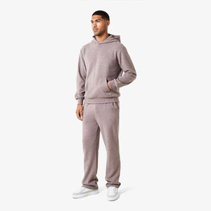 Conjunto Deportivo de Dos Piezas con Capucha Unisex de Última Moda para Invierno, Forro Polar, Pantalones Deportivos Cómodos, Tela Suave Informal, Personalizado - Product Image 3