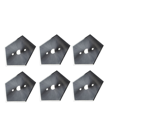 Cuchillas Pentagonales de Carburo de Tungsteno de Alta Resistencia al Desgaste, Cuchilla de Corte Industrial OEM/ODM, Cuchilla Rotatoria Delgada Pentagonal para Troquelado - Product Image 2