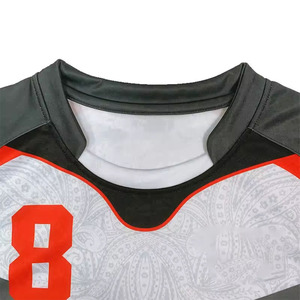 100% Polyester Breathable Good Price Rugby Uniform Latest Design Custom Rugby Jersey and Short <b>Sets</b> Low MOQ Rugby Uniform - Product Image 4