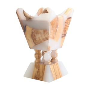 Designer Wood and Resin Mabkhara Luxury Arabic Incense Burner for <b>Oud</b> <b>Bakhoor</b> Modern Home and Hospitality Decor - Product Image 5