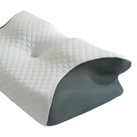 Oreiller de soutien cervical rafraîchissant de qualité supérieure en mousse à mémoire de forme, orthopédique, pour dormir, avec housse amovible, antibactérien, ergonomique