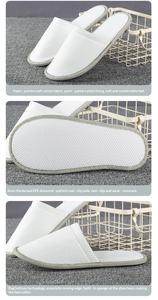 Pantuflas Desechables para Invitados de Boda, Personalizadas, de Felpa, de Coral, Cómodas, Exfoliantes, para Hotel - Product Image 6