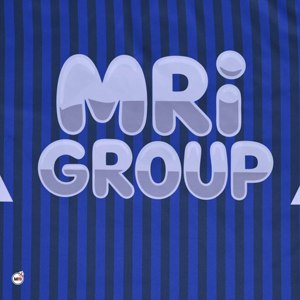 Maillots de football pour hommes à rayures bleues MRI Group, manches courtes, polyester respirant, col rond, vêtements de sport pour adultes, maillots de football - Product Image 6