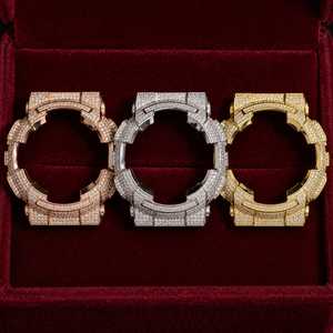 ขอบนาฬิกาประดับเพชรโมอิสซาไนต์แบบเต็มวง สำหรับรุ่น GA110 สีทอง สีโรสโกลด์ สีเงิน เครื่องประดับฮิปฮอป - Product Image 3