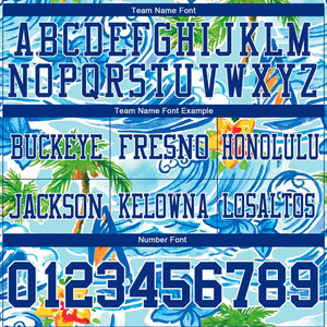 Camiseta de Fútbol Americano Sublimada Personalizada, Unisex, Manga Corta, Cuello en V, Azul Tropical, Nombre del Equipo, Número, Camiseta de Fútbol Americano - Product Image 3