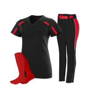 Uniforme de baseball rouge à boutons complets avec ensemble combiné, séchage rapide, respirant, recyclable, maillot de baseball personnalisé, vente chaude - Product Image 6