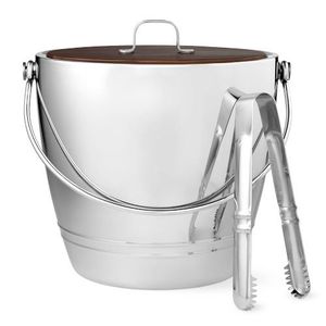 Seau à glace en métal contemporain pour un service élégant des boissons, idéal pour la maison, les bars, les restaurants, les événements, les mariages et les célébrations. - Product Image 1