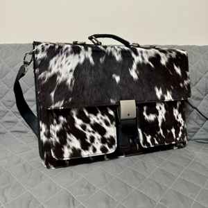 Sac à bandoulière pour ordinateur portable en cuir véritable moderne et portable avec logo personnalisé pour hommes, voyages d'affaires LHLB-0001 - Product Image 2