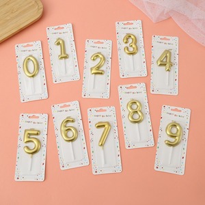 Vela de Cumpleaños con Número Dorado de 6 cm TOOWIN – Decoración para Fiestas, Vela Chapada en Oro para Pasteles y Repostería - Product Image 6