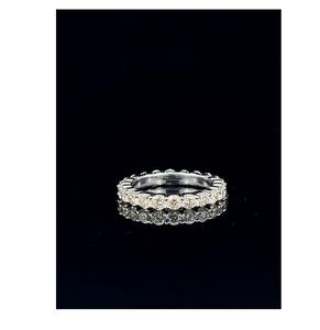 Anillo de Eternidad de Oro de 10 Quilates con Diamantes Cultivados en Laboratorio, Lleno de Piedras Brillantes, Elegante Joyería para Aniversario de Bodas, Venta al por Mayor - Product Image 1