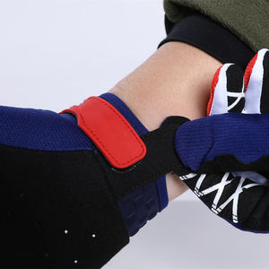 Gants de moto unisexes tendance au design optimal, protection des articulations, en cuir, doigts entiers, évacuation de l'humidité, séchage rapide - Product Image 3