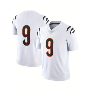 Jersey de Fútbol Americano Corto, Transpirable, de Viscosa/Algodón, con Estampado Sublimado de Secado Rápido, para Adultos, Venta al Por Mayor - Product Image 3