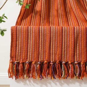 <span class=keywords><strong>Manta</strong></span> roja oxidada para cama, decoración <span class=keywords><strong>de</strong></span> Halloween, mantas <span class=keywords><strong>de</strong></span> otoño para sofá, sillón, sofá, mantas multicolores - Product Image 2
