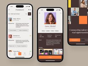 Aplicación de mercado de talentos libres que conecta a clientes con freelancers para publicación de trabajos, ofertas, mensajería, pagos y reseñas. - Product Image 2
