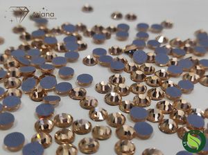 Ariana Premium Hotfix Rhinestones de cristal de vidrio con reverso plano, efecto seda ligera, color rosa vintage melocotón claro, termoadhesivos para joyería y prendas de vestir - Product Image 6