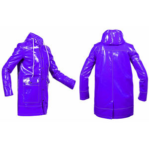 Abrigo Unisex Premium de Cuero PVC Impermeable - Protección Contra Tormentas y Lluvia para Exteriores, Diseño Invernal de Estilo Urbano - Product Image 1