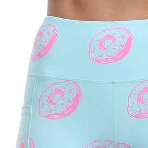 Shorts de yoga pour femmes, imprimés colorés, décontractés, basiques, style boxer, pour la danse et le yoga, service OEM - Product Image 4