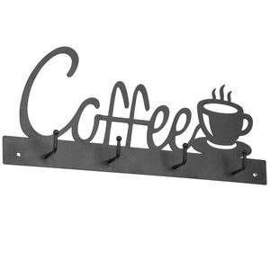 Support compact pour tasses en fer avec géométrie contemporaine, revêtement lisse, organisation et rangement efficaces pour gagner de la place - Product Image 3