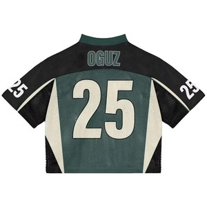 Camiseta Deportiva Personalizada de Alta Calidad, Cuello en V, Estilo Varsity, Uniforme de Baloncesto, Corte Cuadrado, Camiseta Corta de Malla para Hombre, Estilo Fútbol Americano - Product Image 2