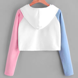 2026 Wholesale Women's Printed Crop <b>Top</b> Hoodie <b>Winter</b>/Spring Eco-Friendly Custom Logo Pullover Women's Crop <b>Top</b> Hoodies - Product Image 2