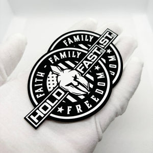 Patchs en caoutchouc/PVC 3D gaufrés personnalisés et imperméables avec support thermocollant pour vêtements, sacs, chaussures et décoration intérieure - Product Image 2