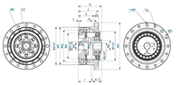 Réducteur cycloïdal pour robot humanoïde, servomoteur à aimant permanent sans balais, actionneur de joint de précision étanche