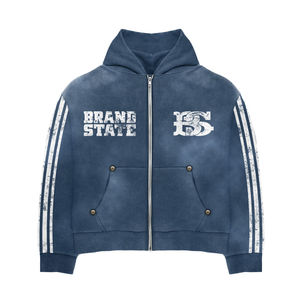 Chándal unisex negro con pedrería |   Tela Suave de Algodón 100% de Alto Gramaje |   Marca Personalizada, Tallas Grandes, OEM - Product Image 2