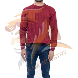 Nouveaux arrivages : pulls pour hommes confortables à porter, manches longues, basiques, en coton mélangé, vêtements d'extérieur pour adultes. - Product Image 3