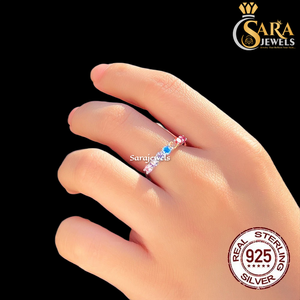 Anillo de compromiso de diamantes chapado en oro de 10K para mujer, corte redondo, estilo clásico, disponible al mejor precio. - Product Image 2