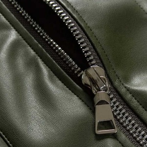 Veste en cuir d'agneau pour homme de haute qualité, prix de gros, logo personnalisé imprimé, disponible en différentes couleurs. - Product Image 4