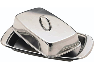 Stainless Steel Eco-friendly Multifunction Butter Box <b>Cheese</b> <b>Storage</b> <b>Container</b> Covered Lid Handle for Food <b>Storage</b> - Product Image 1