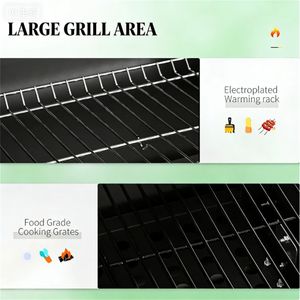 Griglia Portatile per Barbecue da Esterno, Colore Nero, Facile da Trasportare - Product Image 3