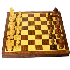 Juego de Ajedrez de Madera Plegable al por Mayor de Fábrica, con Logotipo Personalizado, Tablero de Madera Portátil, Juego Educativo e Intelectual, Ideal para Regalo - Product Image 1