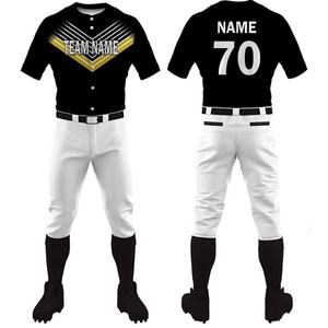 Uniforme de tela de rendimiento, ropa deportiva de equipo de alta calidad, conjunto de uniforme de béisbol para hombres, uniforme de béisbol, Jersey para deportes al aire libre - Product Image 1