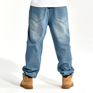Pantalones Vaqueros Anchos de Moda, Estilo Urbano, Vintage, Lavado Ácido, para Hombre - Product Image 3