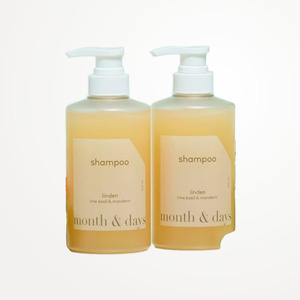 แชมพูสำหรับผม Korean K-Beauty Months And Days 2SET Perfume Care Shampoo Linden Lime ผลิตในเกาหลี - Product Image 1
